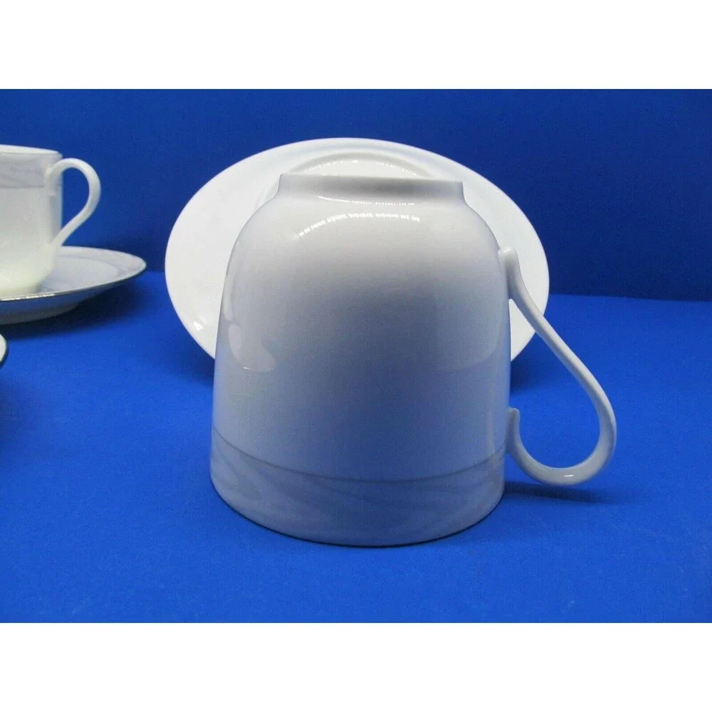 Mikasa Satin Moire Cups And Saucers 4 sets  Produced 1988-89